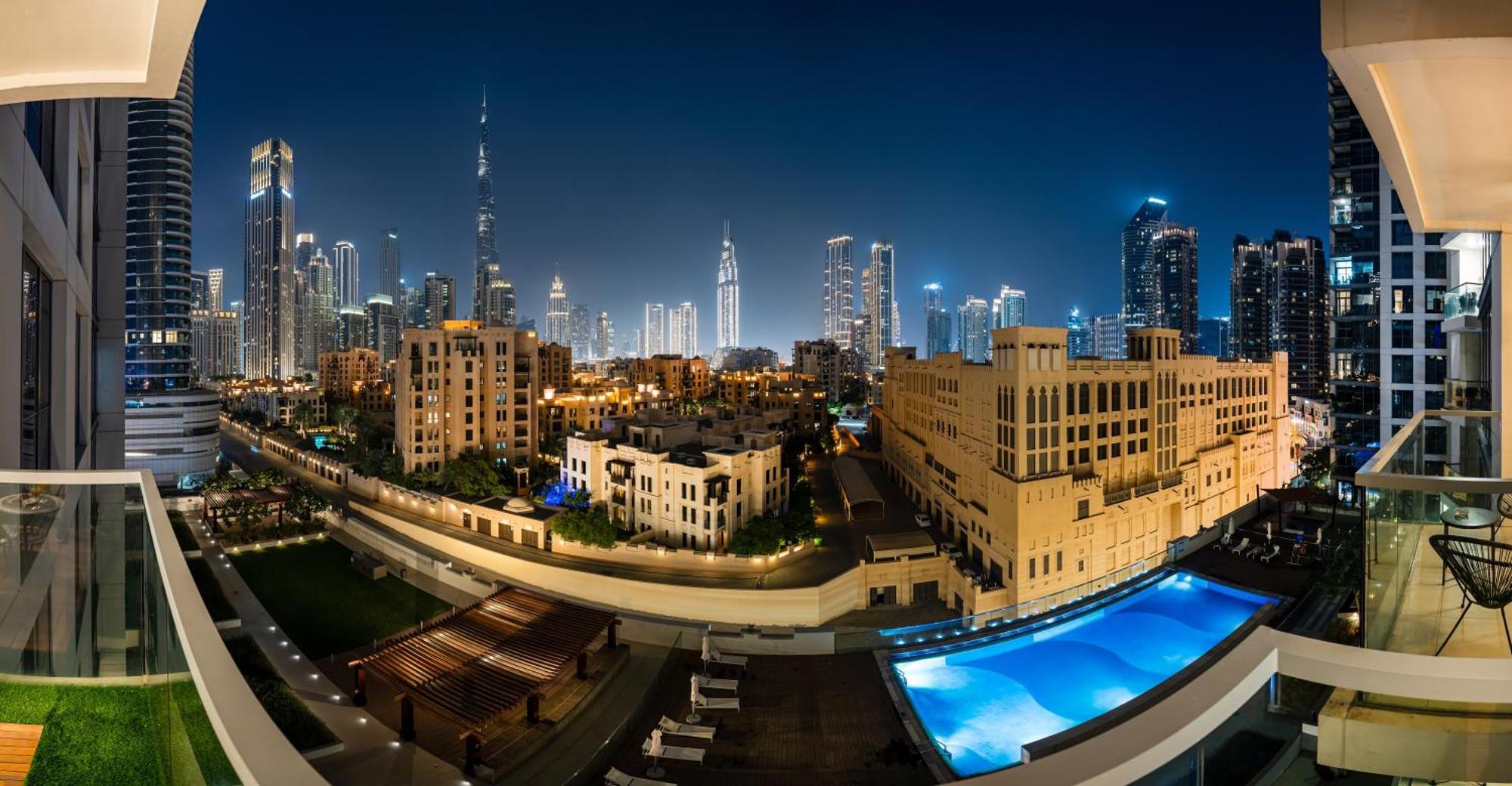 Luxury 2Br, Burj Khalifa View, Close To Dubai Mall, Nice Neighborhood Villa Exterior photo